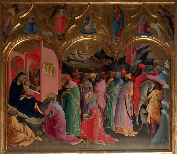 L'Adoration des mages est une peinture de Lorenzo Monaco 