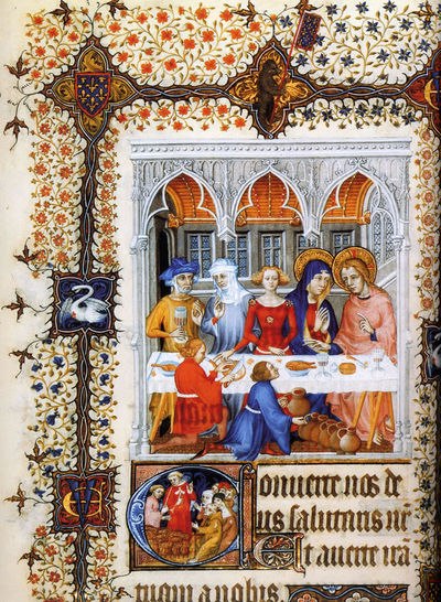 « Les Noces de Cana » (1409) : Les Grandes Heures de Jean de Berry