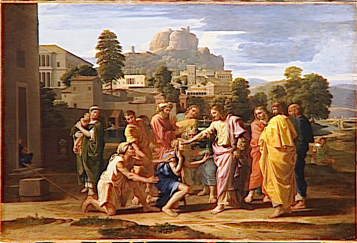 Le Christ guérissant l'Aveugle de Jéricho - Nicolas Poussin