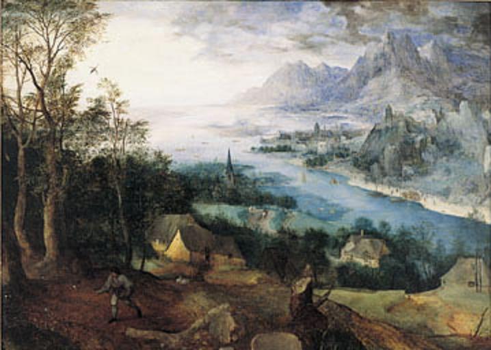 Paysage fluvial avec la parabole du semeur - Pieter Bruegel l'Ancien - dimanche de la sexagésime