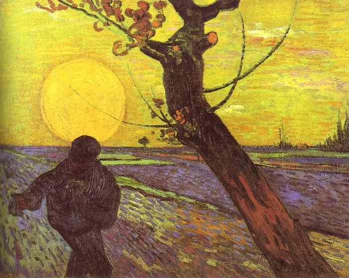 Vincent van Gogh - Le Semeur au coucher du soleil - 